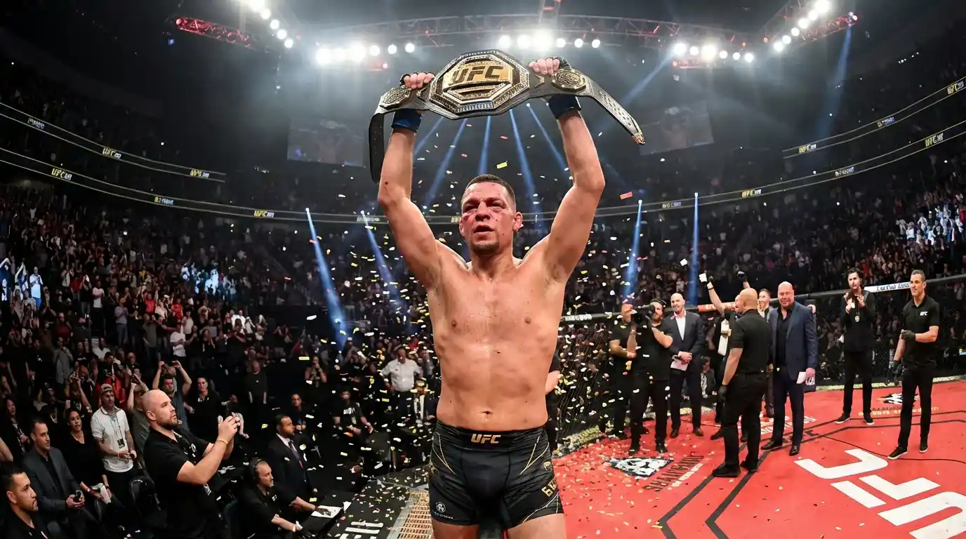 Campeão do UFC com cinturão sendo azarão nas odds com estatísticas de defesa de título