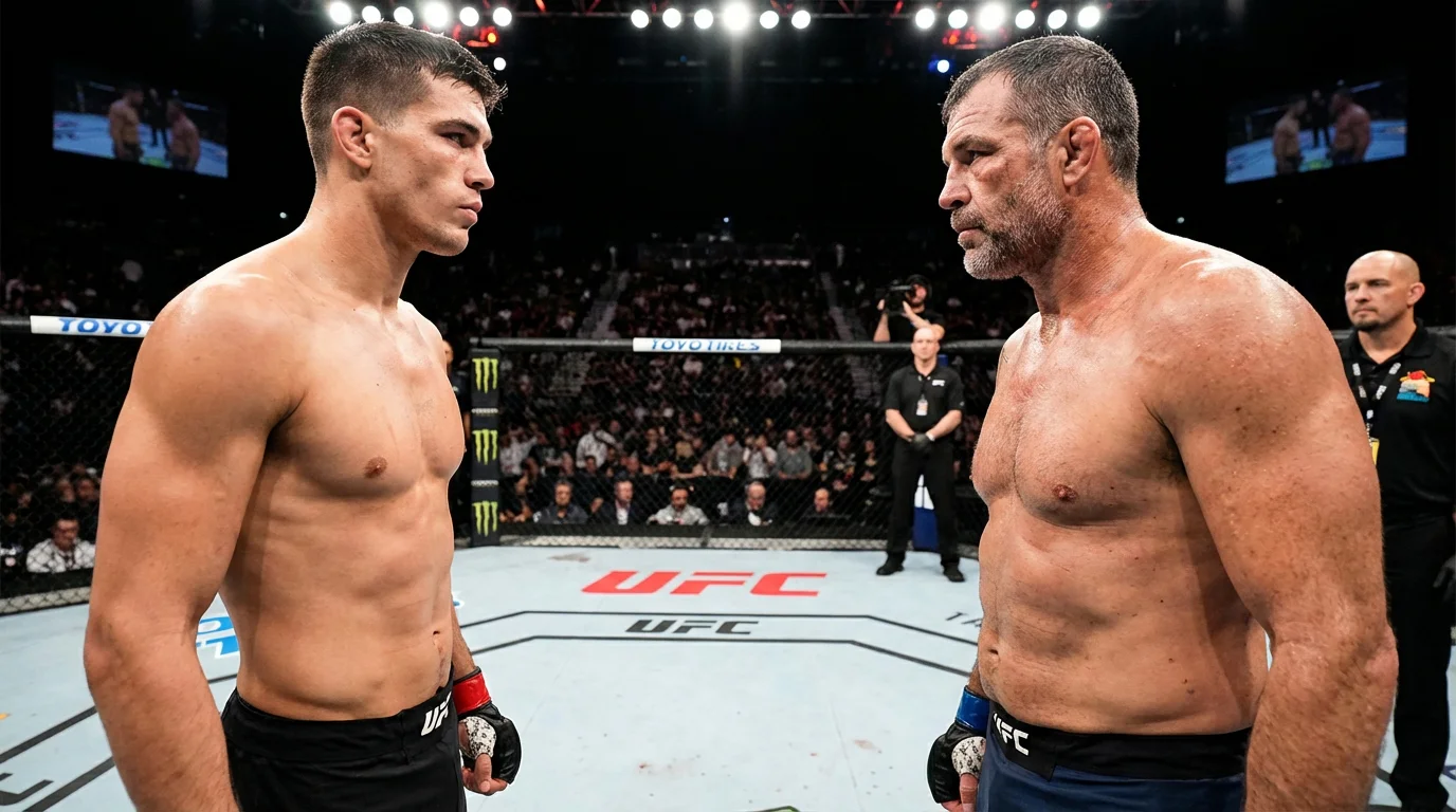 Comparação etária entre lutadores do UFC com estatísticas de desempenho por faixa de idade